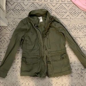 Madewell army green jacket